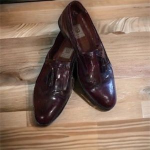 CLEARANCE Bruno Magli Men’s Cordovan Leather Shoes Kiltie Wingtips Loafers 9.5 M